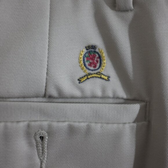 Tommy Hilfiger Classic Beige Chinos logo Size 38x30 - Picture 6 of 10